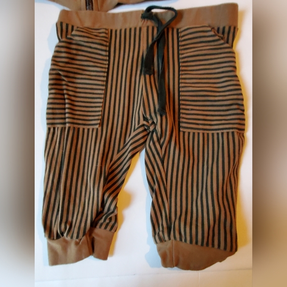 Lil Lemons For the Love of Lemons Hunter Striped Hoodie and Joggers 9-12 Mo - Picture 4 of 9